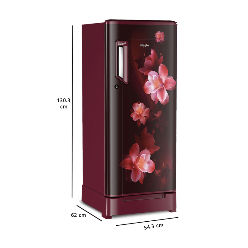 Whirlpool 184L 2-Star Single-Door Fridge (205 IMPC ROY 2S WINE LINNEA-Z - 72505)