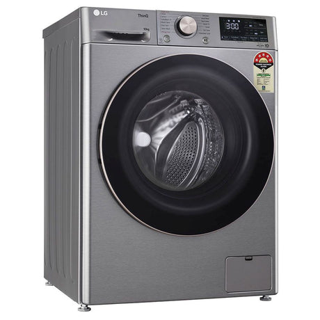 Washer Excellence: LG 10kg Front Load Fully Auto Washer (Platinum Silver)