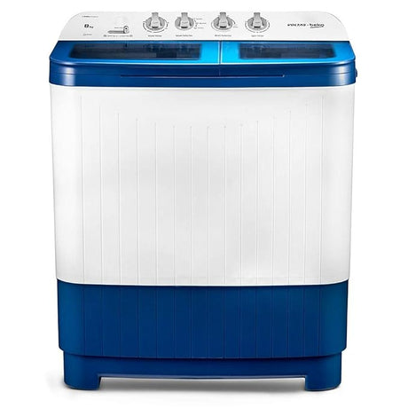 Voltas Beko 8 Kg 5 Star Semi Automatic Top Load Washing Machine (WTT80DBLG, Sky Blue)