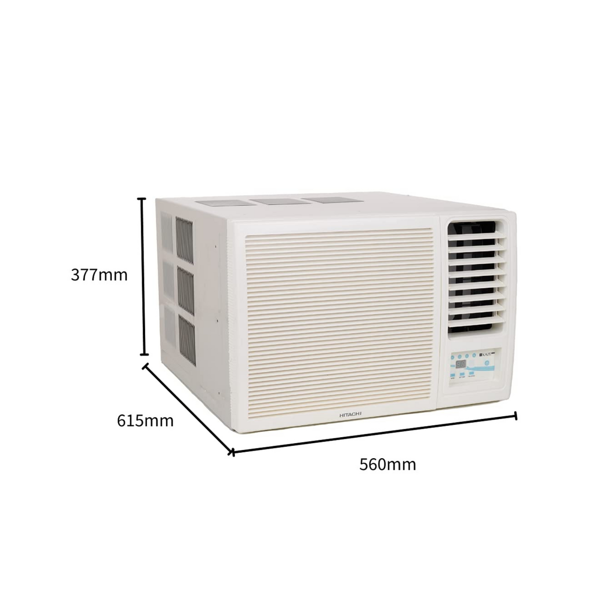 HVAC: Hitachi 1 Ton Window AC - Copper, Dust Filter, White