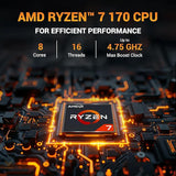 ASUS TUF A15 FA506NCQ Gaming Laptop (2026) | Ryzen 7 170, RTX 3050 4GB, 16GB RAM, 512GB SSD, 15.6” FHD Display, Win 11 + Office