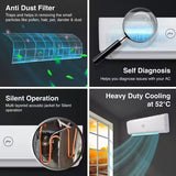 Godrej SFC 20STC3-WYP 2025 Model 1.7 Ton 3 Star, 4-Way Air Swing Fixed Speed Split AC