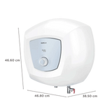 HAVELLS Greta Prime 25 Litre 5 Star Vertical Storage Geyser with Whirlflow Technology (White & Blue)