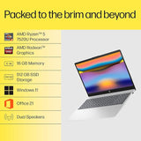 HP 15 (fc0690au) | Ryzen 5 7520U | 16GB DDR5 | 512GB SSD | 15.6" FHD Anti-Glare Micro-Edge | Win 11 | Office 2021 | AMD Radeon Graphics | FHD Camera | Backlit | 1.59kg
