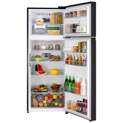 LG 466 Litres 2 Star Frost Free Double Door Smart Wifi Enabled Refrigerator with Multi Air Flow (GL-T492MESY, Ebony Sheen)
