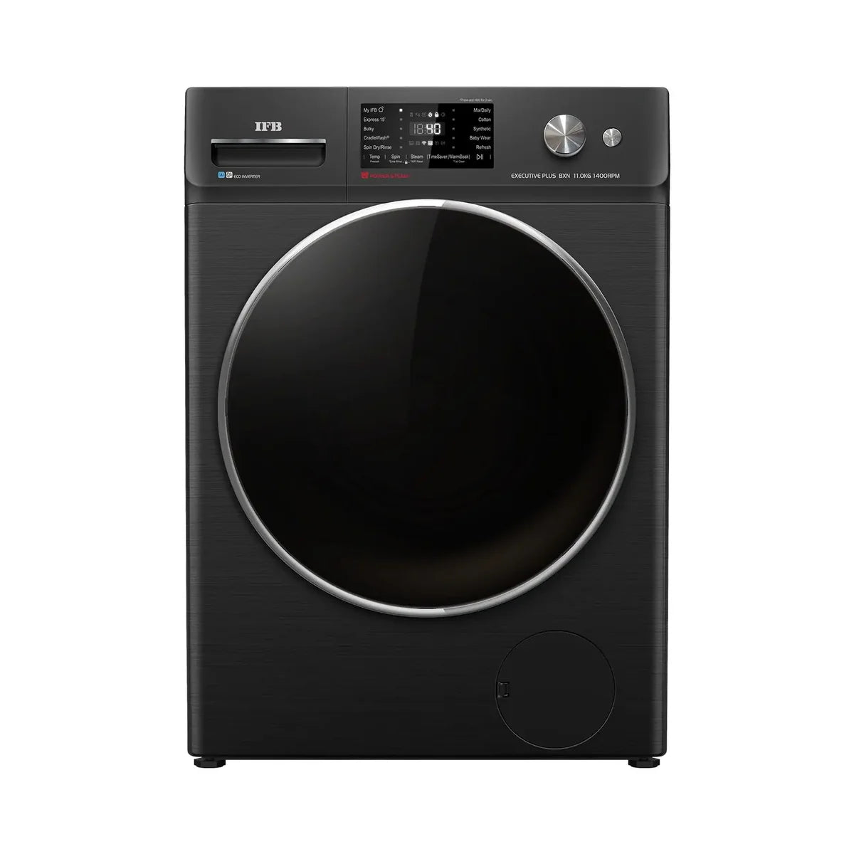 IFB 11 kg 5 Star Wi-Fi Inverter Fully Automatic Front Load Washing Machine (Executive Plus BXN 1114KH, AI Technology, Black )