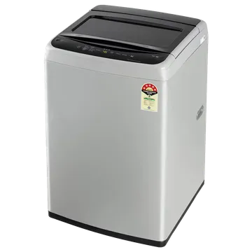 LG 7.5 kg 5 Star Inverter Fully Automatic Top Load Washing Machine (T75VBSF1Z, Smart Inverter Motor, Middle Free Silver)