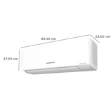O General 1 Ton 2 Star Inverter Split AC (ASGG12CPAB-B-IND, Copper Condenser, White)