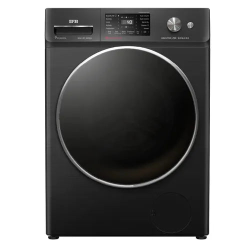 IFB Executive ZBN 9/6/3 Kg Washer Dryer Refresher | 1400 RPM | Multiple Drying Programs |  AI Technology | Power Steam | Xpert Wash | Memory Backup (Black Hairline)