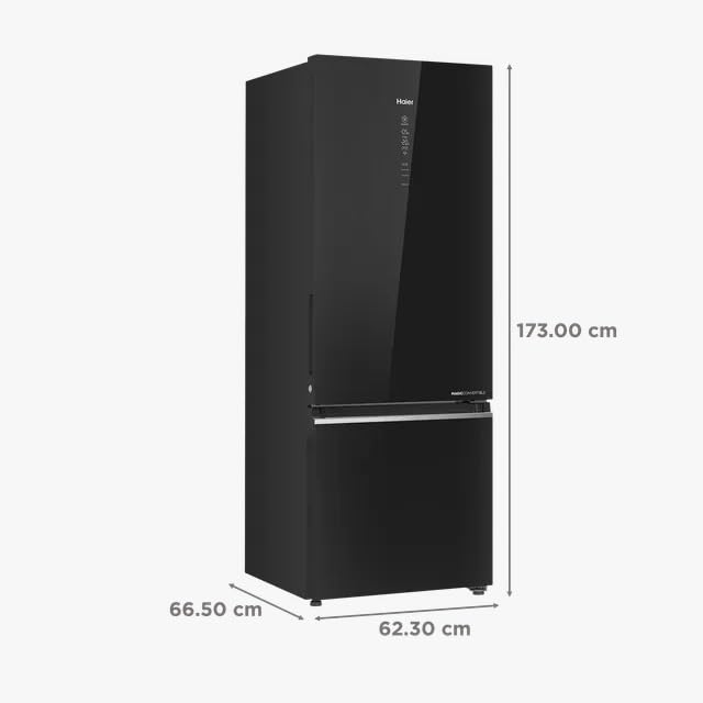 Haier 355 Litres 3 Star Frost Free Double Door Bottom Mount Convertible Refrigerator with Triple Inverter Technology (HRB-4053PKG-P