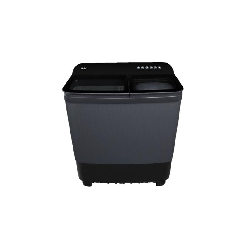 Haier 8 Kg 5 Star Semi Automatic Top Load Washing Machine (HTW85-186BBK)