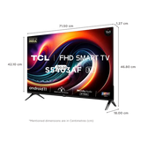 TCL 80.04 cm (32 inches) Bezel-Less S Series FHD Smart Android LED TV 32S5403AF (Black)