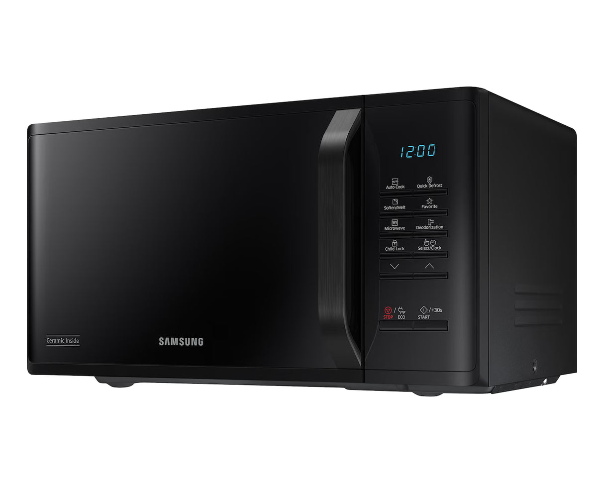Samsung 23L Solo Microwave Oven MS23A3513AK | 800W Power | Quick Defrost | Ceramic Enamel Interior