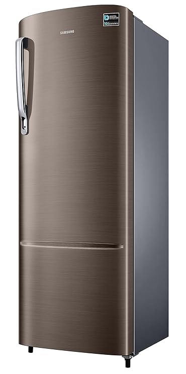 Samsung 246L 3 Star Inverter Direct-Cool Single Door Refrigerator Appliance (RR26C3733DX/HL,Luxe Brown)