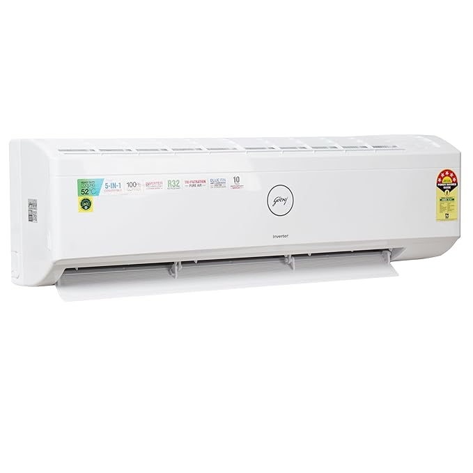 Godrej 1.5 Ton 5 Star Inverter Split AC Copper | Anti-Dust Filter | SIC 18ITC5-WYQ