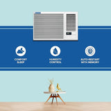 Blue Star 1.5 Ton 3 Star Fixed Speed Window AC | Copper Coil | Multi Sensors | Blue Fins Protection | WFA318GXU