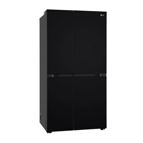 Refrigerator Excellence: LG 650L Convertible Side-by-Side Fridge (Black Mirror Glass)