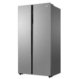 French Door Refrigerator - Haier 630L, Magic Cooling, elegant Shiny Steel design.