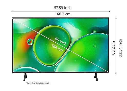 Sony 164 cm (65 inches) Bravia 2 4K Ultra HD Smart LED Google TV K-65S25 (Black)