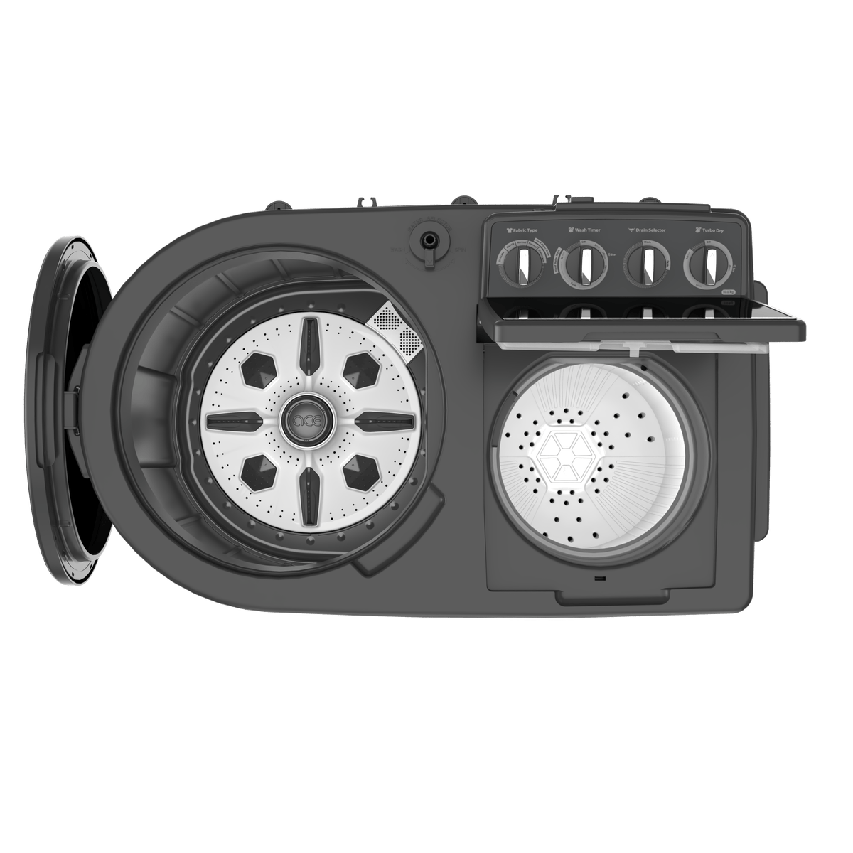 Whirlpool 10Kg Semi-Automatic Top Load Washing Machine | Ace Turbo Dry, In-Built Scrubber, 5 Star | 30355