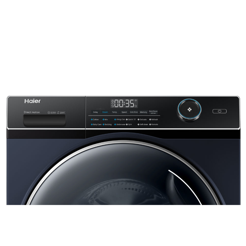 Haier 9 Kg Direct Motion Motor Fully Automatic Front Load Washing Machine, Black, HW90-DM14959CBKU1