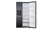 LG 630L, Side-by-Side Refrigerator,GL-L257CMC3, Wi-Fi Convertible, Water & Ice Dispenser, Matte Black Finish, 3 Star