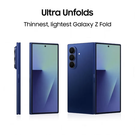 Samsung Galaxy Z Fold7 5G 256GB Storage, 12GB RAM, 8-inch Foldable AMOLED Display, Snapdragon 8 Elite, 4400mAh Battery, Jet Black