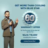 Blue Star 2 Ton 3 Star Split Inverter Air Conditioner 2026 Model IA322DXU – Copper Condenser, Energy Efficient Cooling, White