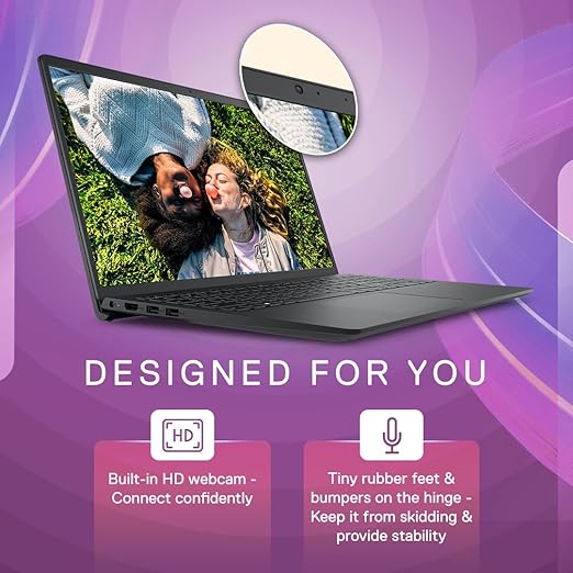 Dell Inspiron 3520 Laptop, 12th Gen Intel Core i5-1235U Processor, 8GB, 512GB SSD, 15.6" (39.62Cms) FHD Display- 3 Side Narrow Border, Win 11 + MSO'21, 2 Tuned Speakers, Black, Thin & Light-1.65Kg