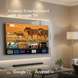 Sansui 127 cm (50 Inch) 4K Ultra HD QLED Smart Google TV JSW50UG23Q | Dolby Vision, HDR10+ & HLG | MEMC & HSR 120Hz | Dolby Atmos | Screen Sharing | Google Assistant | Bezel-Less LED TV