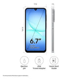 Samsung Galaxy A17 5G (8+128GB) 6.7 inch Super AMOLED Display | 50MP Triple Camera | 5000mAh Battery | Exynos 1330 Processor | IP54 Water-Dust Resistance | Android 15 One UI 7.0 | Grey