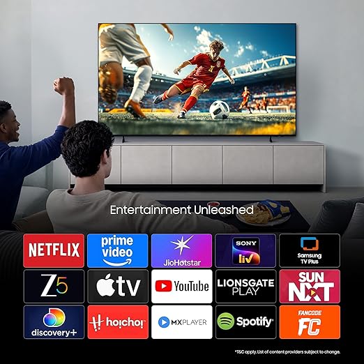 Samsung 139 cm (55 Inch) Mini LED 4K Vision AI Smart TV UA55M80HAULXL | Quantum HDR | AI Processor | Smart Hub | Dolby Audio | Motion Xcelerator | Voice Assist | Wi-Fi | Gaming Ready