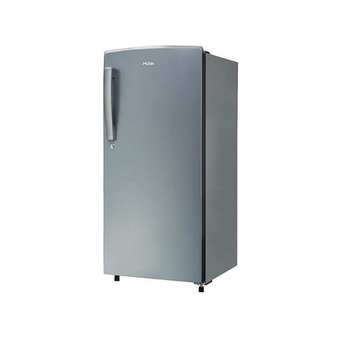 Haier 185L Single Door Refrigerator HRD-2061SMS-N 1 Star Direct Cool Stabilizer Free Moon Silver Finish Fridge