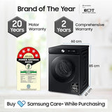 Samsung 12 kg, 5 Star, AI Ecobubble, Super Speed, Wi-Fi, Hygiene Steam with Inbuilt Heater, Digital Inverter, Fully-Automatic Front Load Washing Machine (WW12DB7B24GBTL, Black)