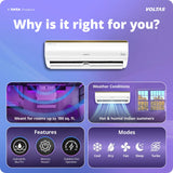Voltas Vertis Elite Gold 1.5 Ton 5 Star Inverter Split Air Conditioner (Model: 185INV) | Energy Efficient Cooling | Turbo Mode | High Ambient Performance | Copper Condenser | Smart Inverter Technology | 2026 Model