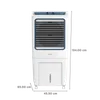Livpure Evercool 110L Desert Air Cooler – Inverter Compatible, Thermal Overload Protection, High Air Delivery, White & Blue