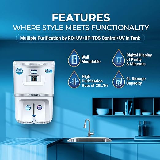 Pure & Safe: KENT Grand Star RO Water Purifier - 4Yr Free Service, RO+UV+UF.