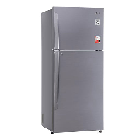 Refrigerator Excellence: LG 412L Double Door Fridge (Shiny Steel)