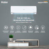 Haier 2 Ton 3 Star Intelli-Convertible 7 in 1 Split AC with Copper Condenser (HS24HD-AOW3BN)