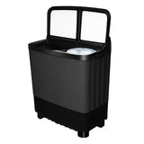 Haier 11 Kg 5-Star Semi Automatic Top Load Washing Machine | Anti-Bacterial Vortex Pulsator, Softfall Technology, Magic Filter (HTW110-178FLN, Black)