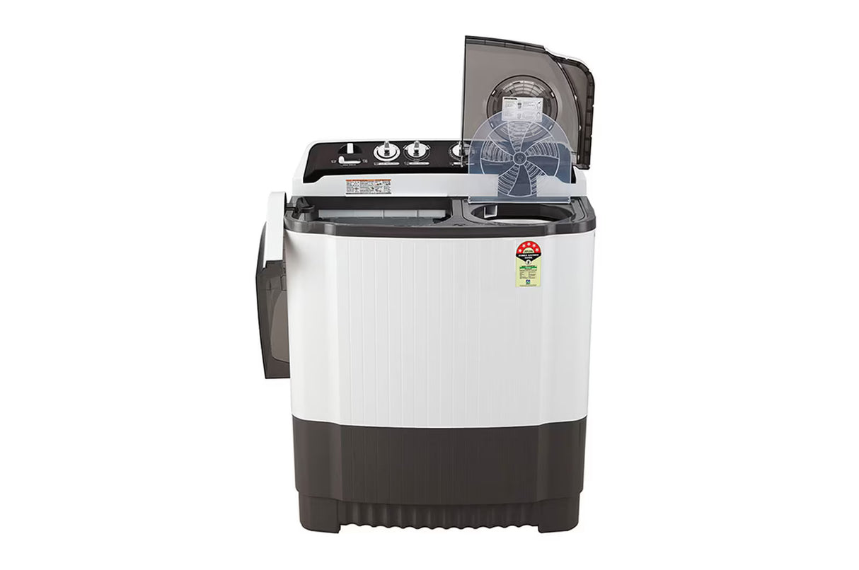 LG 8.5 Kg Semi Automatic Top Load Washing Machine, Roller Jet Pulsator + Soak, Dark Grey P8525SGAZ