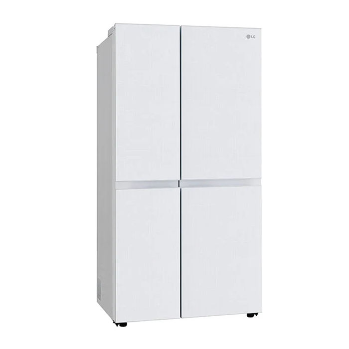 Refrigerator Excellence: LG 650L Convertible Side-by-Side Fridge (Linen White)
