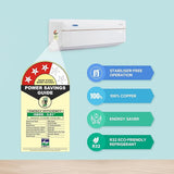 Blue Star 1.5 Ton 3 Star Wi-Fi Inverter Smart Split AC (Copper, 5 in 1 Convertible Cooling, 4-Way Swing, Turbo Cool, Voice Command, IC318VNUS, White)