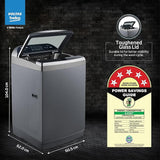 Voltas Beko 9 Kg 5 Star Fully Automatic Top Load Washing Machine | Inbuilt Heater | Anti-Bacterial Wash Technology | Dark Grey | WTL9006UEAH
