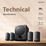 Sony SA-D40M2 4.1 Home Audio System with Surround Sound & Wireless Bluetooth Streaming