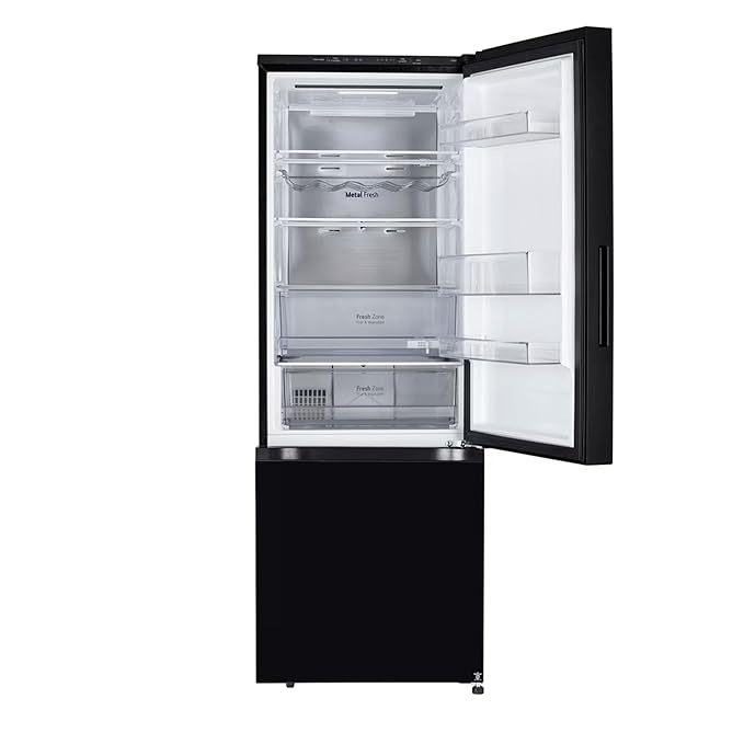 LG 340L 3 Star Bottom Freezer Refrigerator (GL-B382EBMX, 2025 Model, Door Cooling +, AI ThinQ, Wi-Fi Convertible, Metal Fresh, Black Mirror)