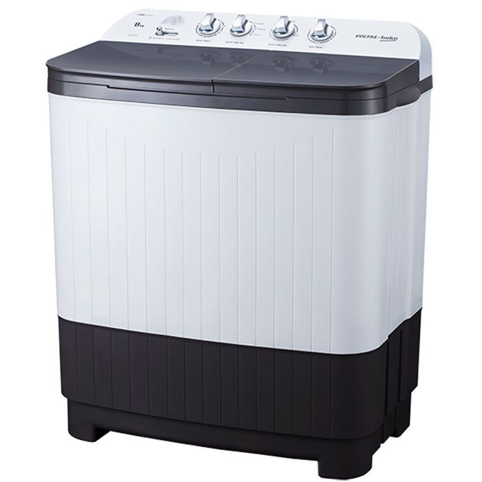 Voltas Beko 8 kg Semi Automatic Washing Machine (Gray) WTT80DGRG