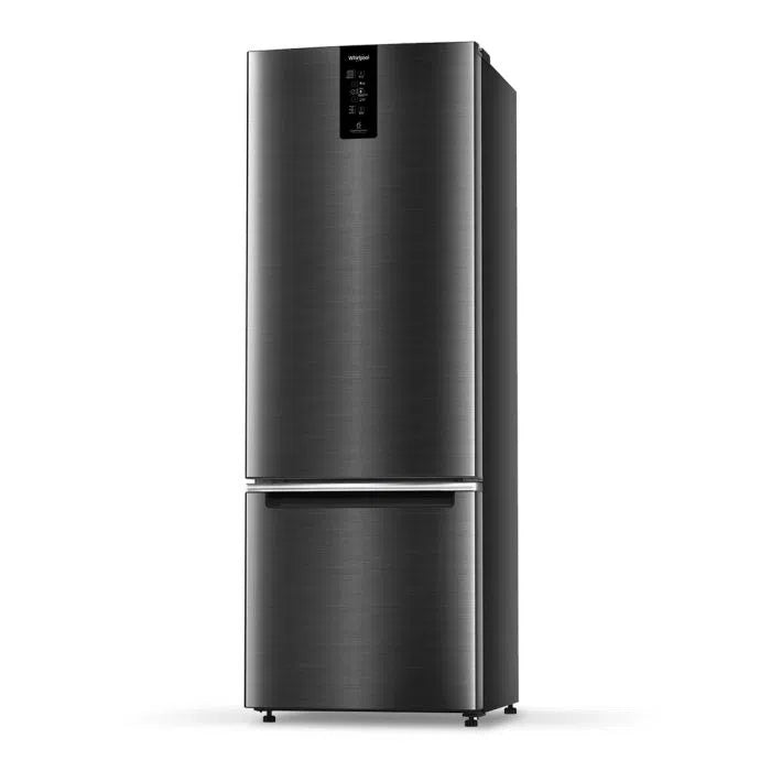 Whirlpool 285L 2 Star Double Door Bottom Mount Refrigerator, Steel Onyx (W.POOL REF 21806)