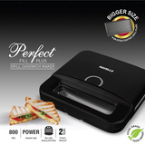 Toast Maker: Black 2-Slice Havells Perfect Fill Plus 800W