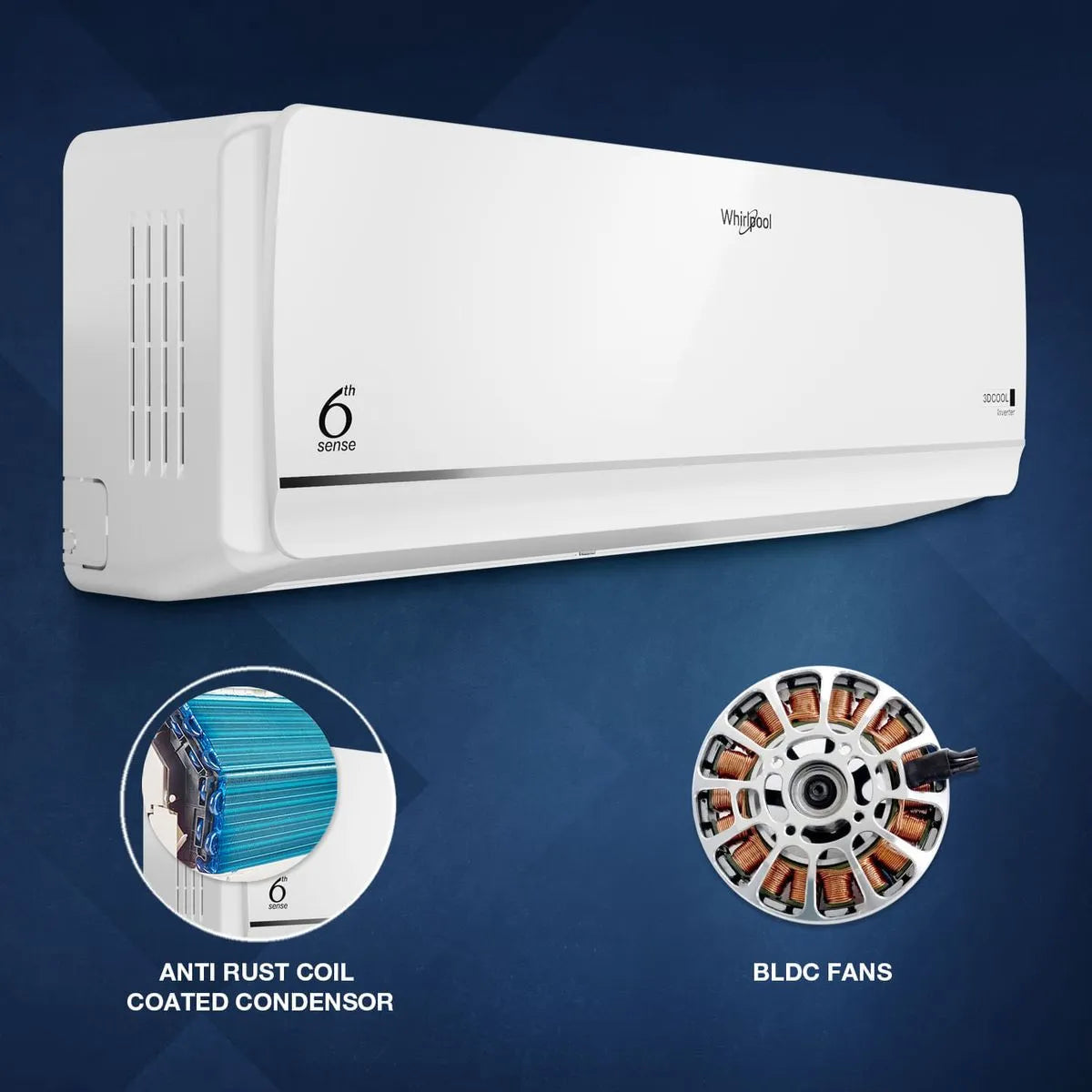3DCool 1.5 Ton 3 Star Inverter Split AC 2026 Model (41506 / 20T 3S INV EXP S6M3PP0) | Copper Condenser | Turbo Cooling | Silent Operation | Energy Efficient